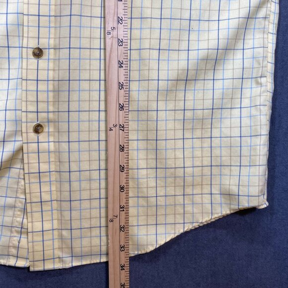 L.L.Bean Mens Yellow Button-Down Shirt L T Wrinkle-Resistant Slightly Fitted - Picture 11 of 12